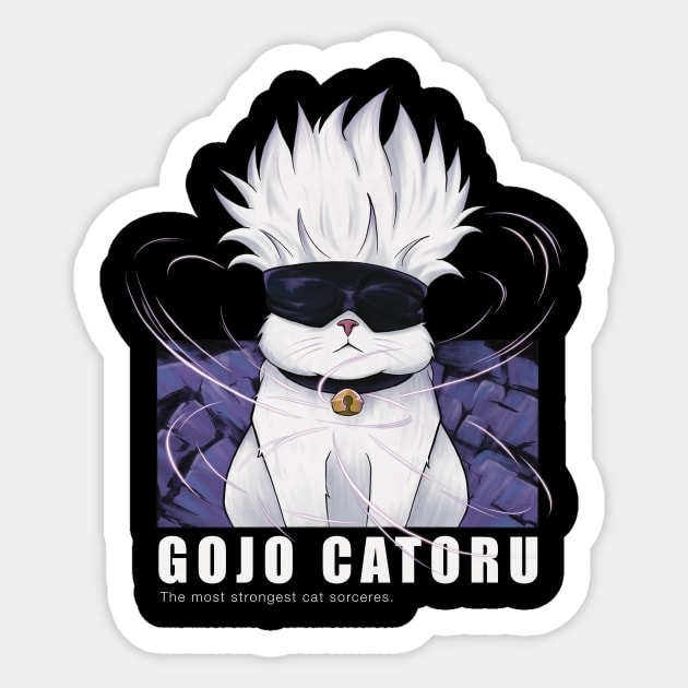 Gojo Catoru Sticker by witart.id